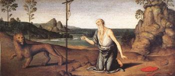 Giovanni di Pietro called lo Spagna Jerome in the Desert (mk05) china oil painting image